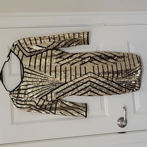 Windsor Gold sequin dress